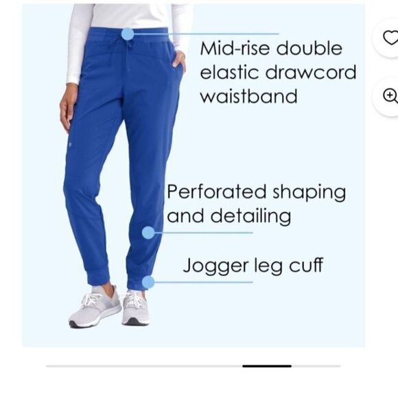 Barco One Boost Jogger Scrub Pants Blue Size S - Picture 5 of 14